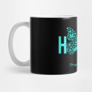 Hope For A Cure Butterfly Gift  Ovarian cancer Mug